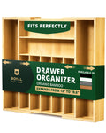 Silverware Drawer Organizer, Natural (9 Slots)