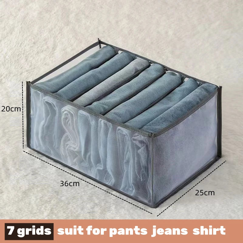 Organizer For Underwear Socks Bra Pants Scarf Tie Storage Box Jeans Clothing Organization Dividers For Drawers Clothes Organizer