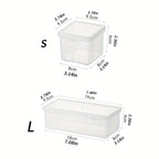 1pc data cable storage box with lid, charger, USB flash drive, headphone storage container, miscellaneous sorting box