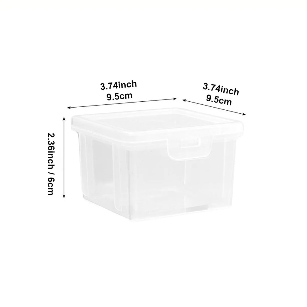 1pc data cable storage box with lid, charger, USB flash drive, headphone storage container, miscellaneous sorting box